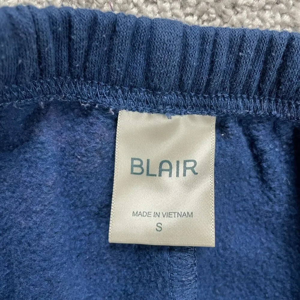 Blair Sweatpants Womens Medium Blue 26x28 Straight Leg Soft Elastic Waist Ladies